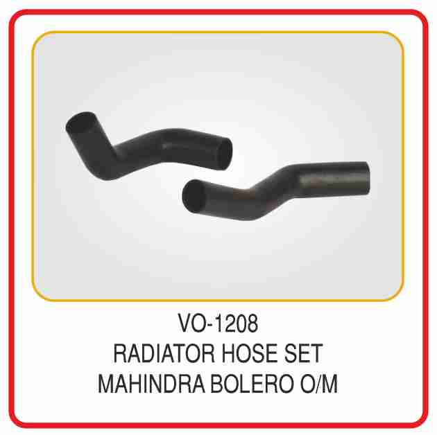 Radiator  Hose Set Of 2 Pcs Mahindra Bolero O/m