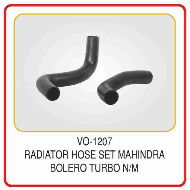 Radiator  Hose Set Of 2 Pcs Mahindra Bolero N/m