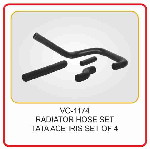 Radiator Hose Set Tata Ace Iris (set Of 4 Pcs)